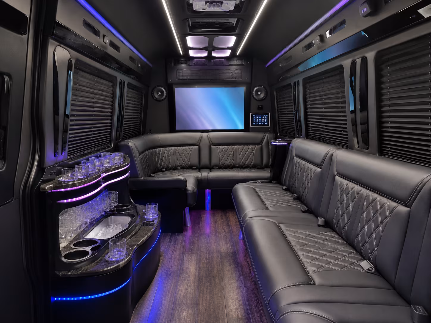 bus rental options for clinton trips