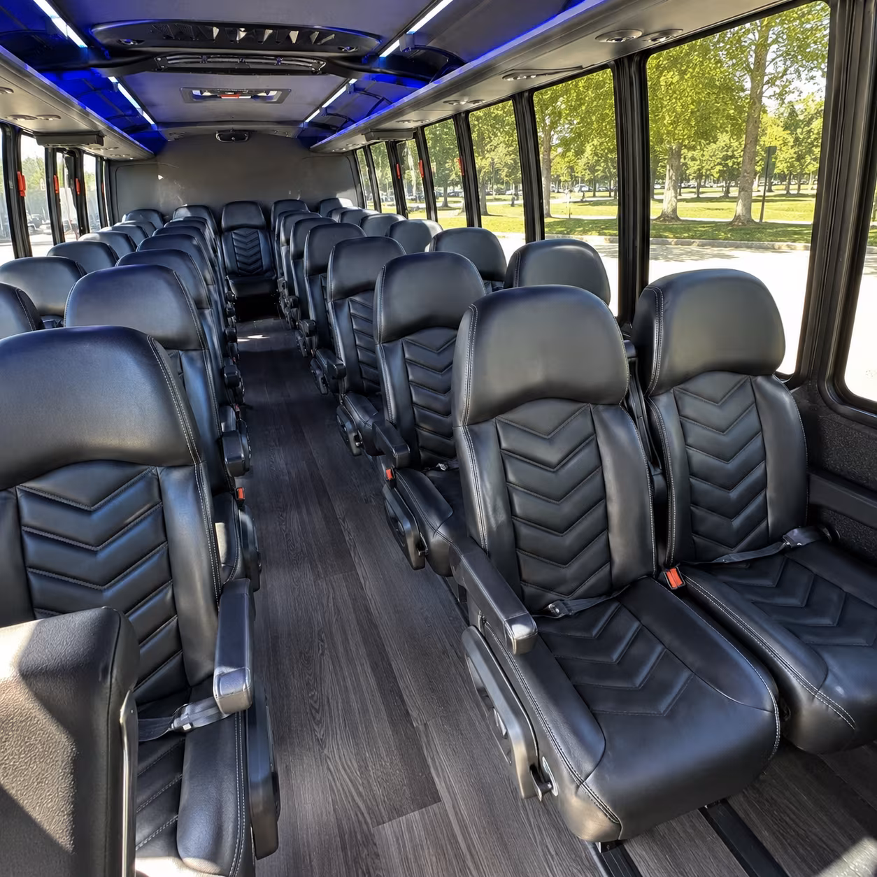 clinton concert transportation onboard seating