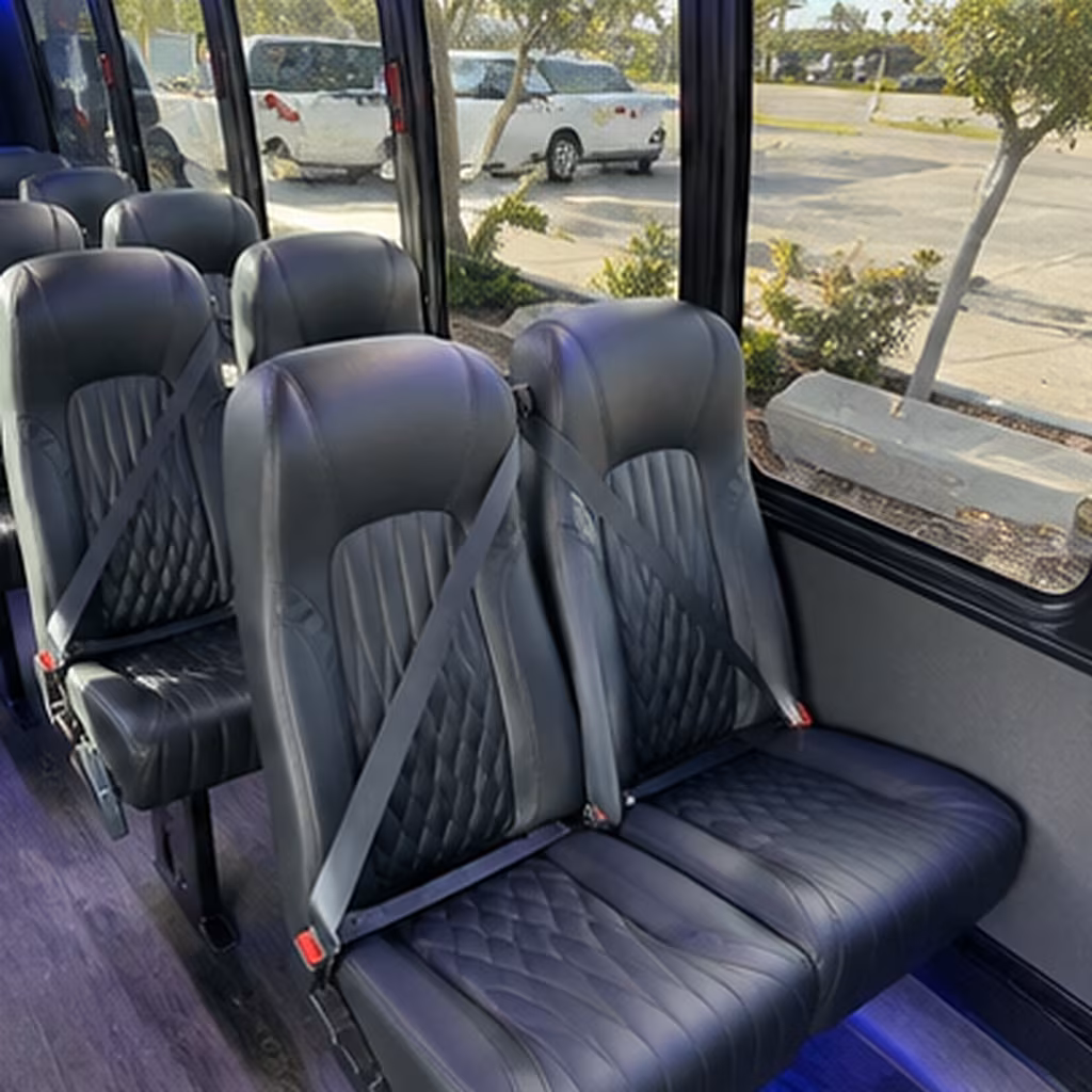 clinton corporate event transportation onboard seating